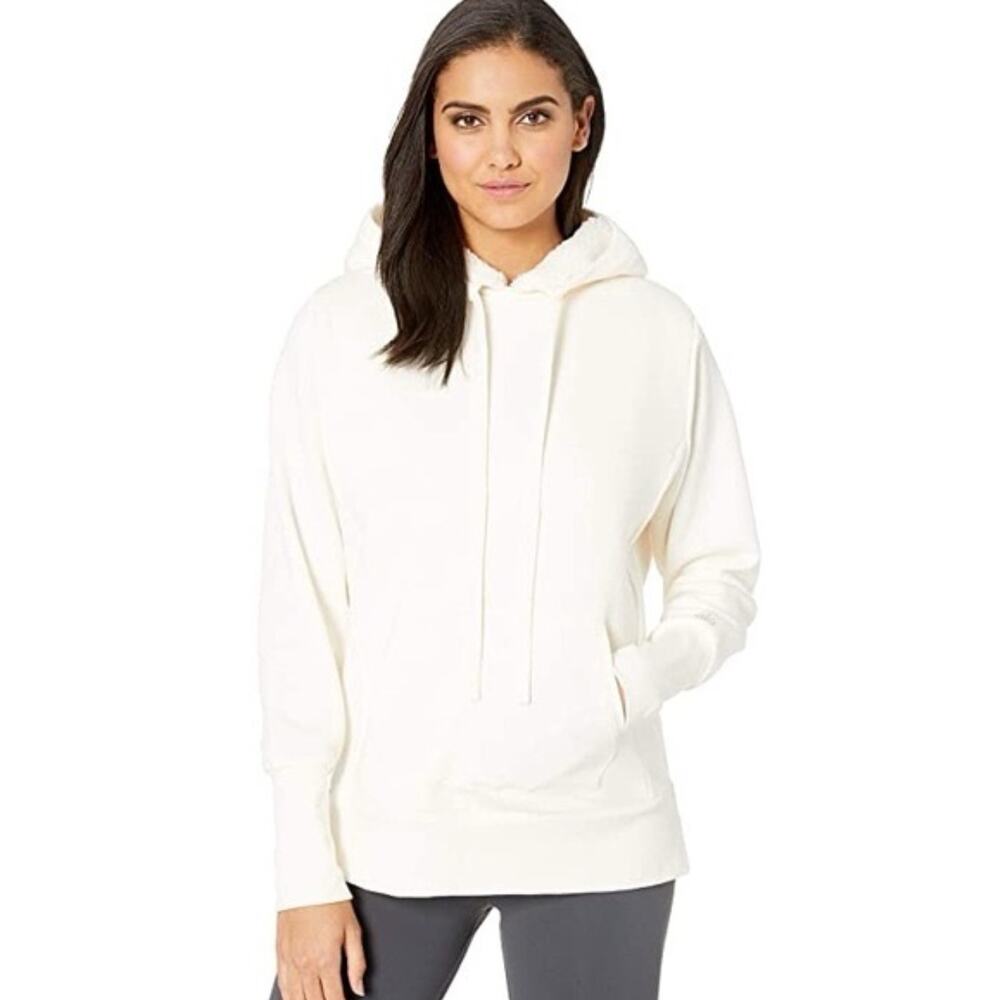 Alo Yoga Frost Faux Shearling Hoodie - Cream - Small - Picture 11 of 12